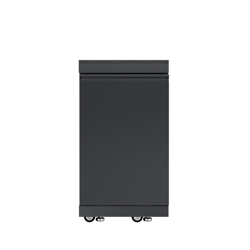 Armoire de rangement modulaire pour îlot de cuisine en acier inoxydable avec durabilité de qualité marine