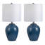 Lampe de table en céramique avec abat-jour