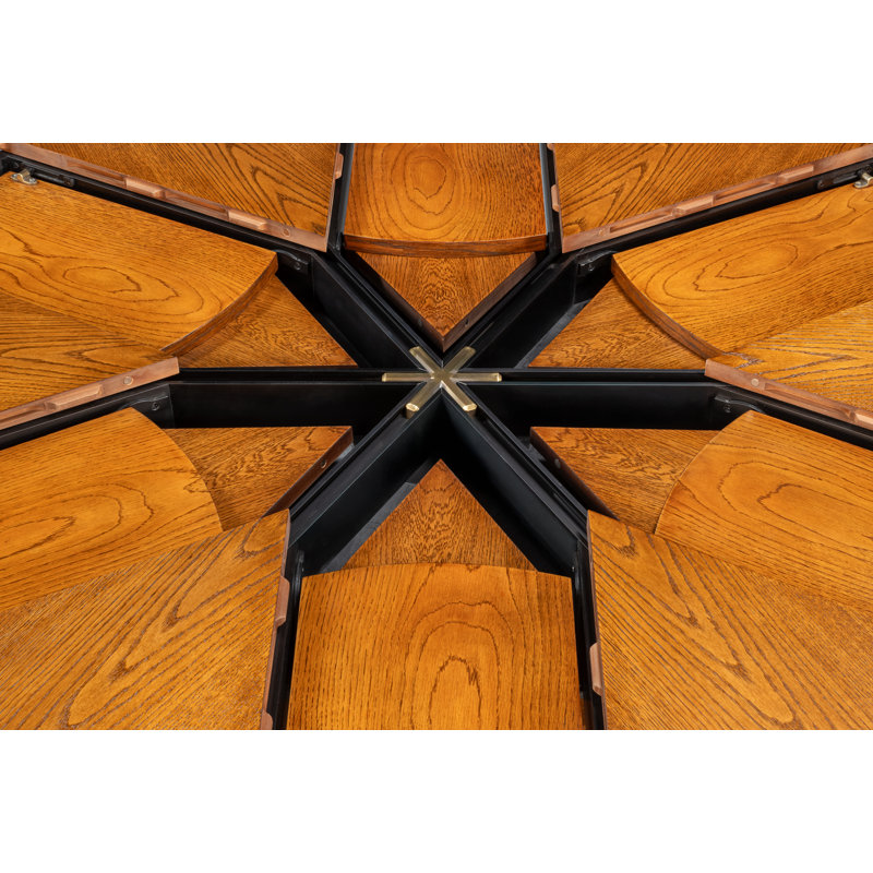 Casual Round Dining Table, 30"H x 55"L x 55"W, Tobacco Brown