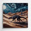 «Southwestern Animals» Chupacabra 14, art mural en métal mauve-1236995961