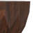 Turnbull 34"W Solid Mango Wood Contemporary Round Coffee Table with Faceted Drum Design and Geometric Edges