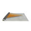 Tapis gris/zone orange à motifs-331925721