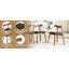 Ensemble de 2 chaises en bois massif