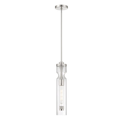 Luminaire suspendu en nickel 1 lumière Mistero