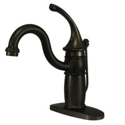 Robinet de salle de bain 1 poignée à fixation sur le comptoir avec poignée escamotable Kingston