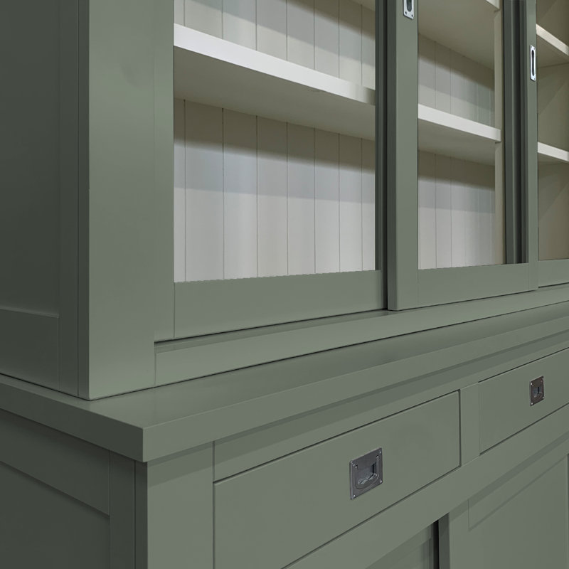 Lemire Display Cabinet, Cement Grey