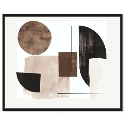 In Shapes And Earth Tones Abstracts Wall Art by Art Remedy