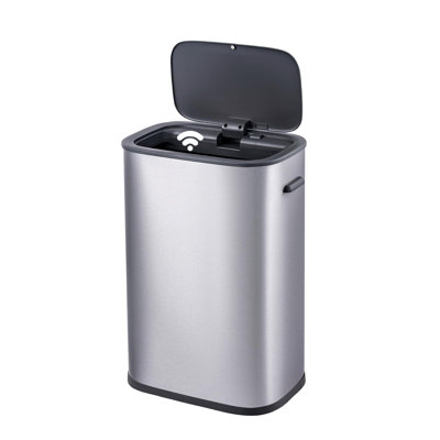Steel Motion Sensor Kitchen Trash Can - 14.5 Gallons