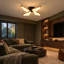 4-Light Modern Integrated LED Flush Mount Ceiling Light