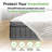 Premium Noiseless and Waterproof Fitted Mattress Protector-499494178