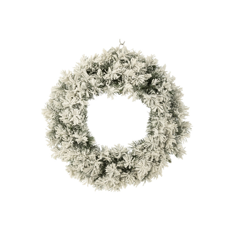 Piper Faux Lighted Wreath, 63cm H x 63cm W x 13cm D