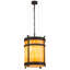 Lustre cylindrique 6 lumières lanterne Cathryn