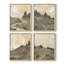 «Stone Brush II», ensemble de 4 reproductions encadrées-454278432-454278435