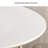 Solid Wood Rock-Plate Round Dining Table Chair Set 6 - Person Pedestal Dining Set-100613772