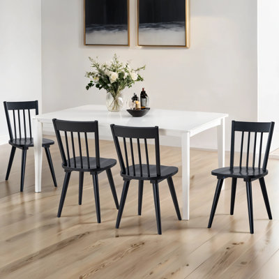 Chaises de salle à manger en bois à dossier à lattes de 17,5 po Nicholus