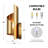 Arindra Iron Modern Wall Sconce with Novelty Shade and Metal Frame-1925894559