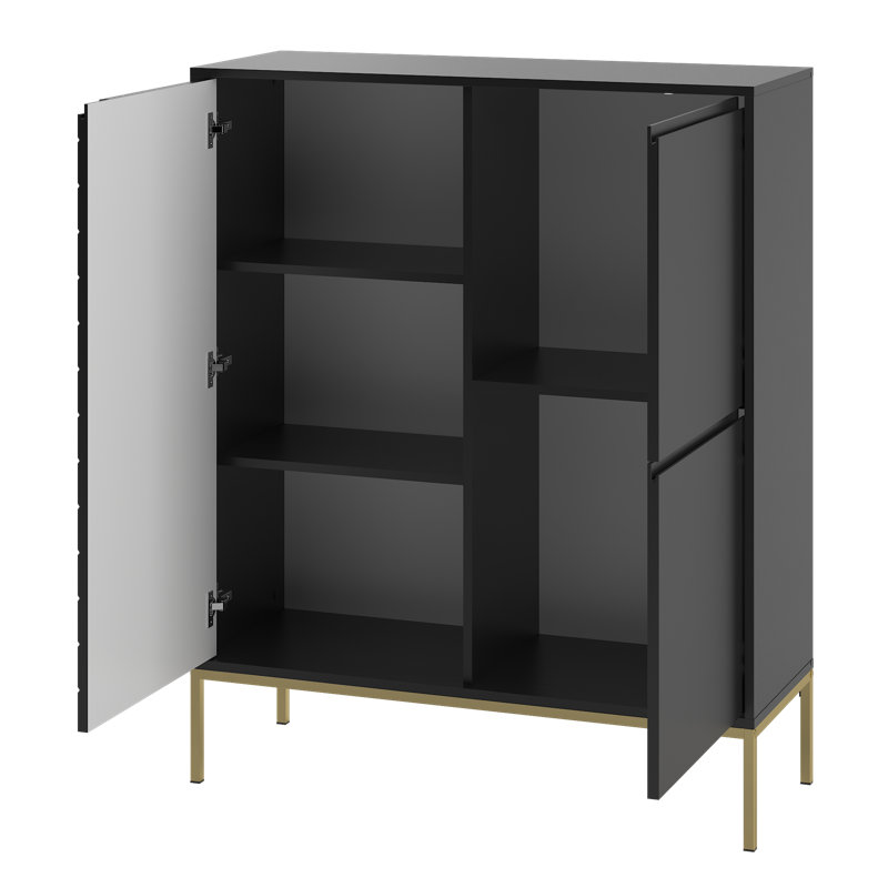 Annyka Square Accent Chest, Black