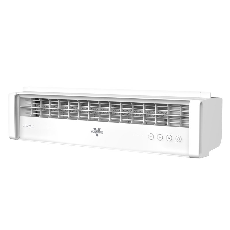 Vornado Portal Low Profile Window Fan with Exhaust Mode, White