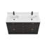 Meuble-lavabo double 60 po en bois massif avec plateau en marbre d'ingénierie 1 po-106492177-106492182