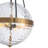 4-Light Dimmable Dimpled Glass Pendant