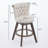 Beige 26" Counter Height Bar Stools Set Of 4 - 360° Swivel