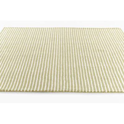 Lola Hand Tufted Wool Striped Green Area Rug 2' X 3'