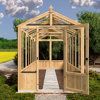 6 Ft W x 16 Ft D Holkham Greenhouse