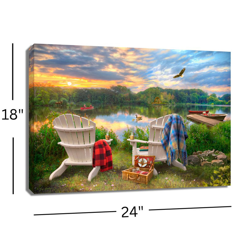 Chaises Adirondack 18 x 24 entièrement illuminées
