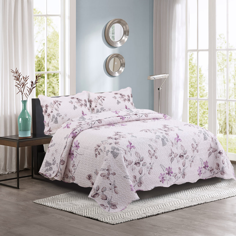 Ensemble de courtepointe 2 pièces Marina Soft Home, Courtepointe simple + 1 taie d'oreiller