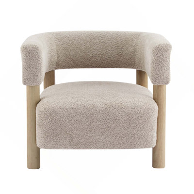 Boucle Upholstered Accent Arm Chair