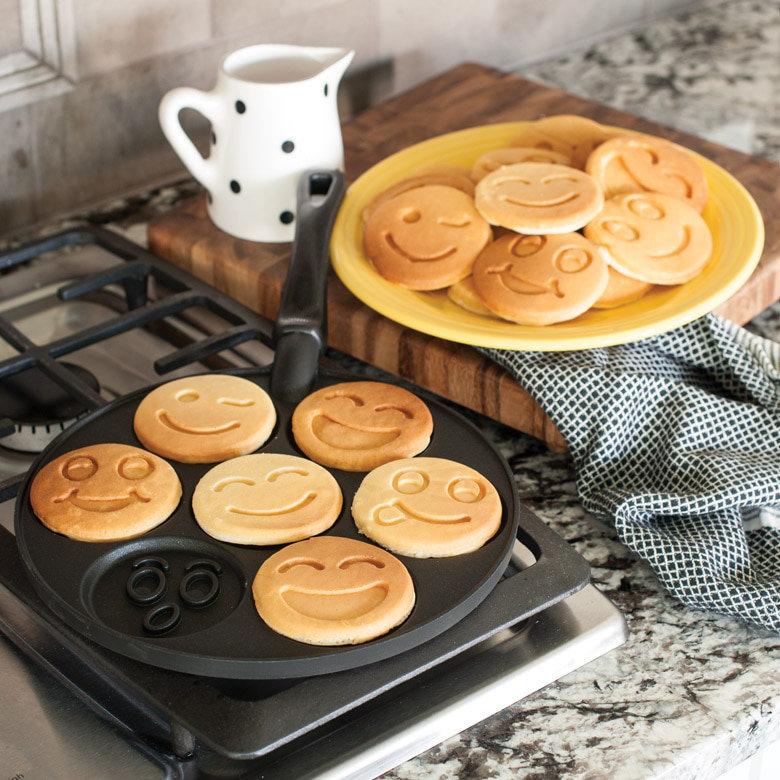 Nordic Ware Smiley Face Pancake Non-Stick Griddle Pan