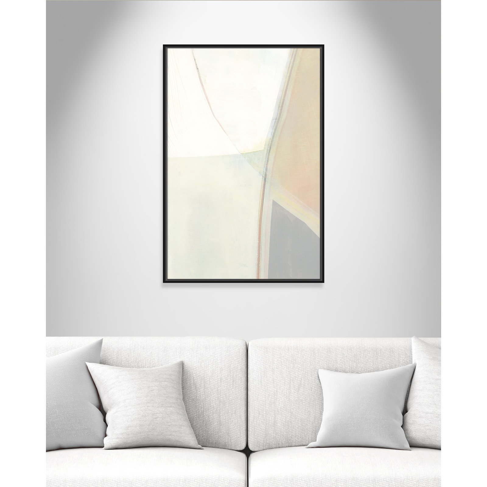 In Neutral II - Painting Print, 37.5" H x 25.5" W x 2" D, Black Framed Canvas