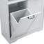 Armoire de salle de bain H 68 po avec panier à linge inclinable Fleurine-1998305261