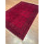 Tapis en laine et coton rouge noué à la main Original