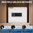 2.2 Cu ft Fireproof Home Safe Box, 4‑in‑1 Biometric Fingerprint, Password, Key & External Power Access, Dual Alarm System with Fireproof Bag for Jewelry and Documents