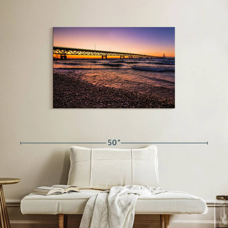 Lilie Mackinac Beach Sunset, 26" H x 39" W