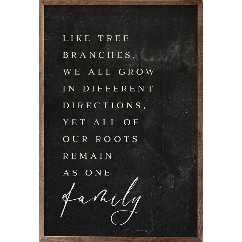 Family Branches - noir, H 36 po x l 24 po