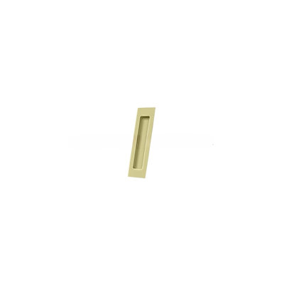 Deltana FP7178U3-UNL Flush Pull, Rectangular, HD, 7" x 1-7/8" x 3/8", Solid Brass in Unlacquered Brass