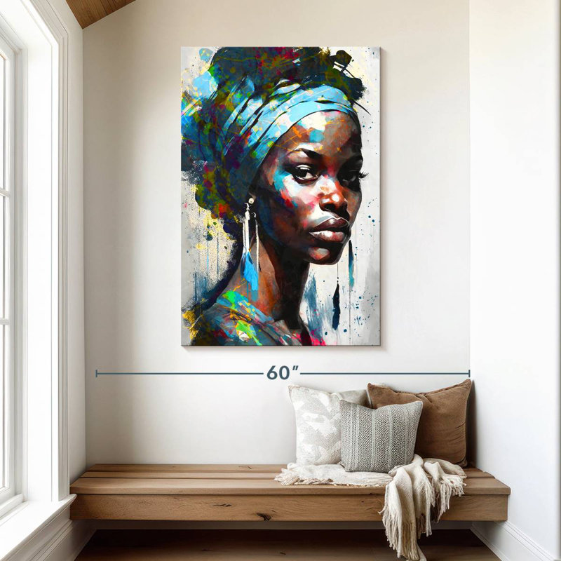 Leisha Alluring African, 48" H x 32" W