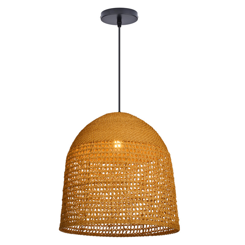 Luminaire suspendu 1 lumière Dome, H 17,71 po x l 11,81 po x P 11,81 po  