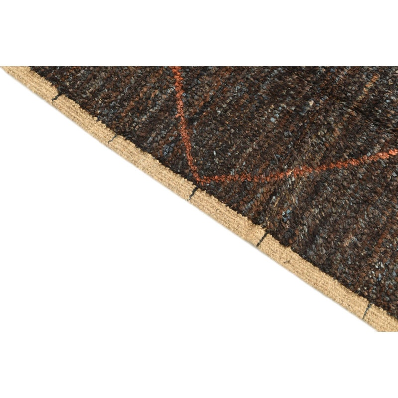 Moroccan Dark Brown Rug