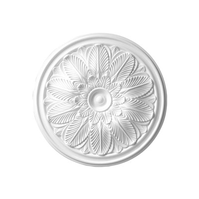 Médaillon de plafond en feuille de polyuréthane 22-5 / 8 po x 1-3 / 4 po