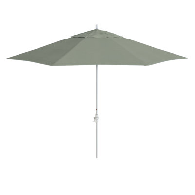 Parasol de patio blanc mat 11 pi.