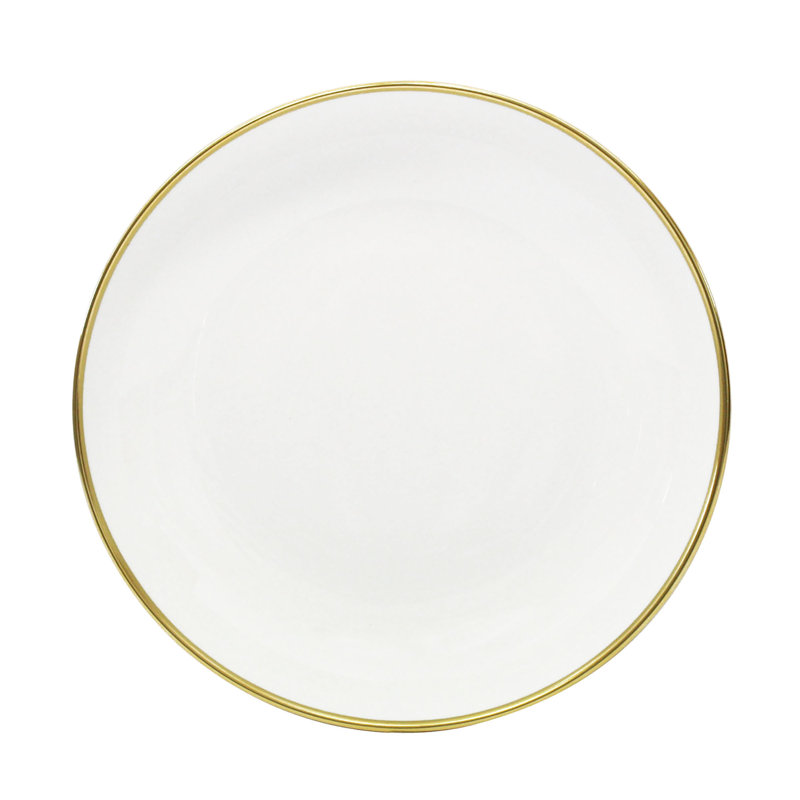 Orsay Porcelain Soup Plate, Gold