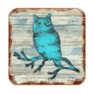 Sous-verre hibou