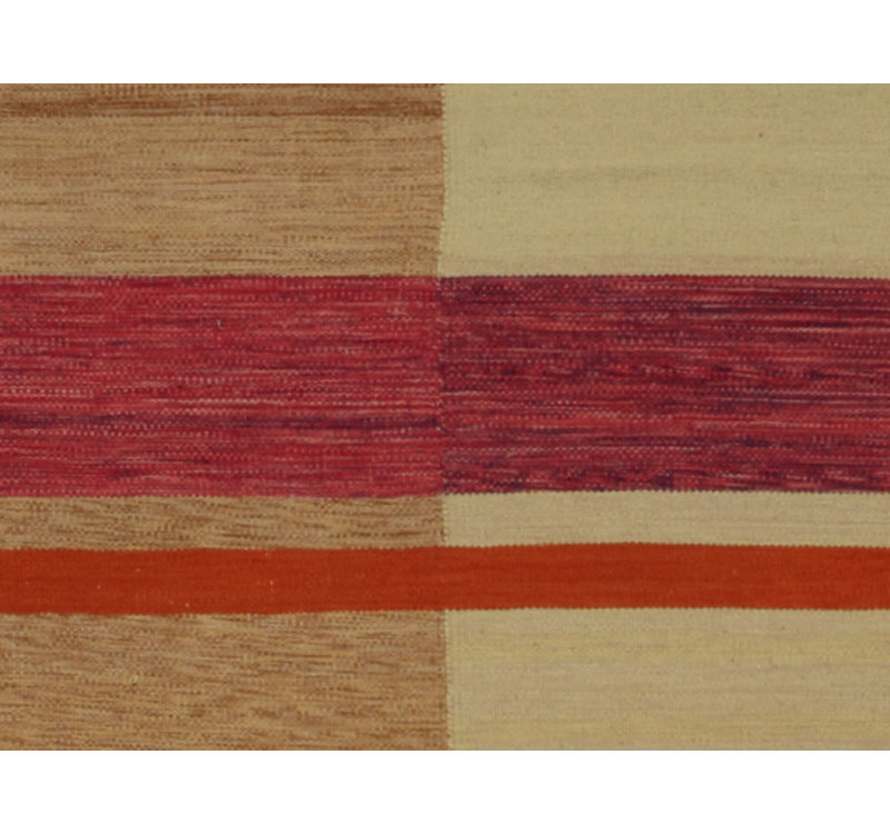Plaid Area Rug in Blue/Beige