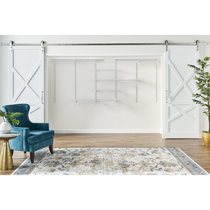 ShelfTrack 84" W - 120" W Closet System Starter Kit