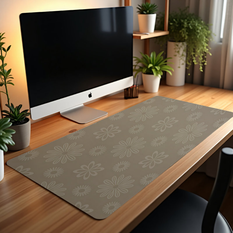 Polyester Desk Pad, 14.4x12.1