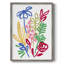 «Bold Brushstroke Blooms I», reproduction encadrée - bois massif-1063200178