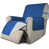 Bleu / tissu ivoire